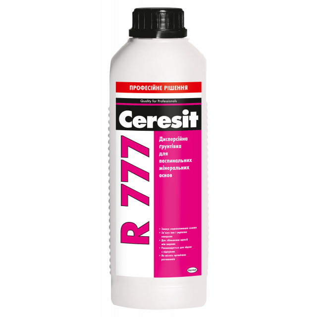 Ґрунтівка дисперсійна для поглинальних мінеральних основ Ceresit R 777 2 л