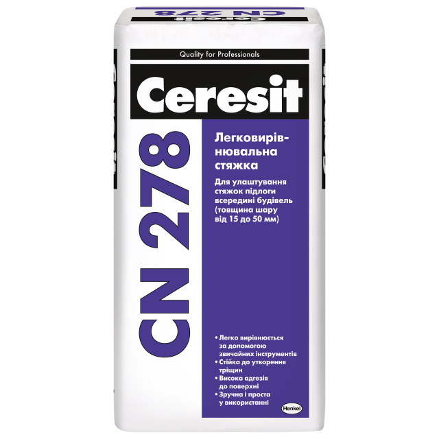 Легковирівнювальна стяжка Ceresit CN 278